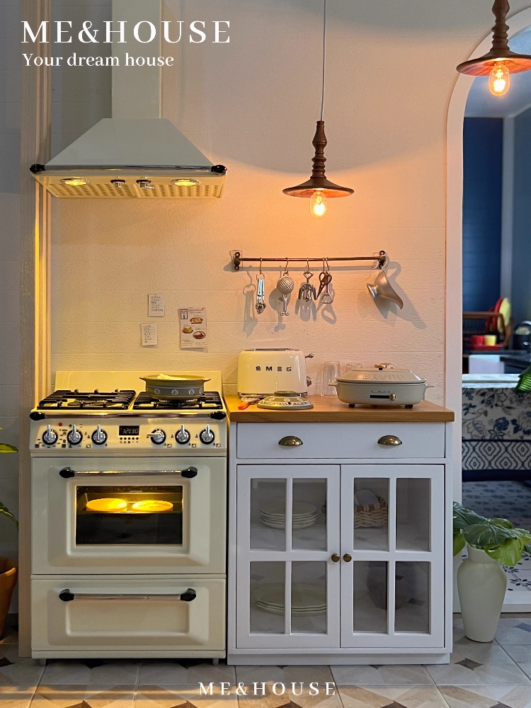 ドールハウス用の金属製ストーブ,ミニモデル,家具アクセサリー - Kitchen Uncle のレビューと価格