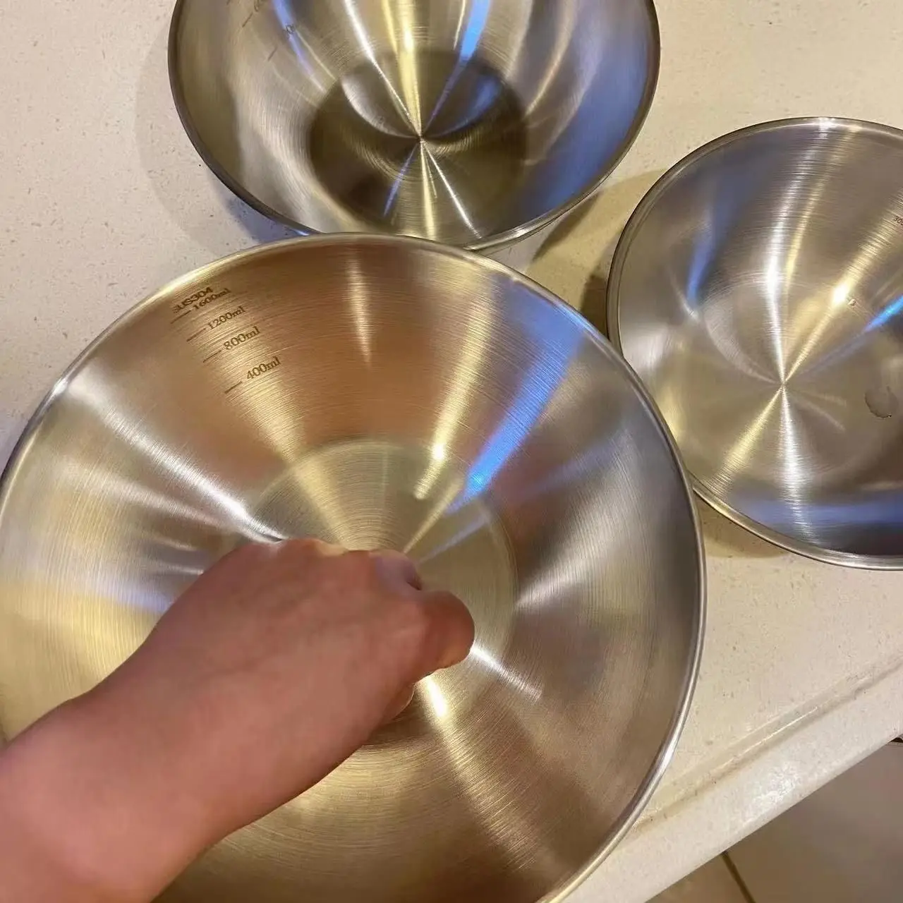 1～3個のステンレス製ボウルセット、計量機能付き、調理、ベー - Baking Kitchen Set のレビューと価格