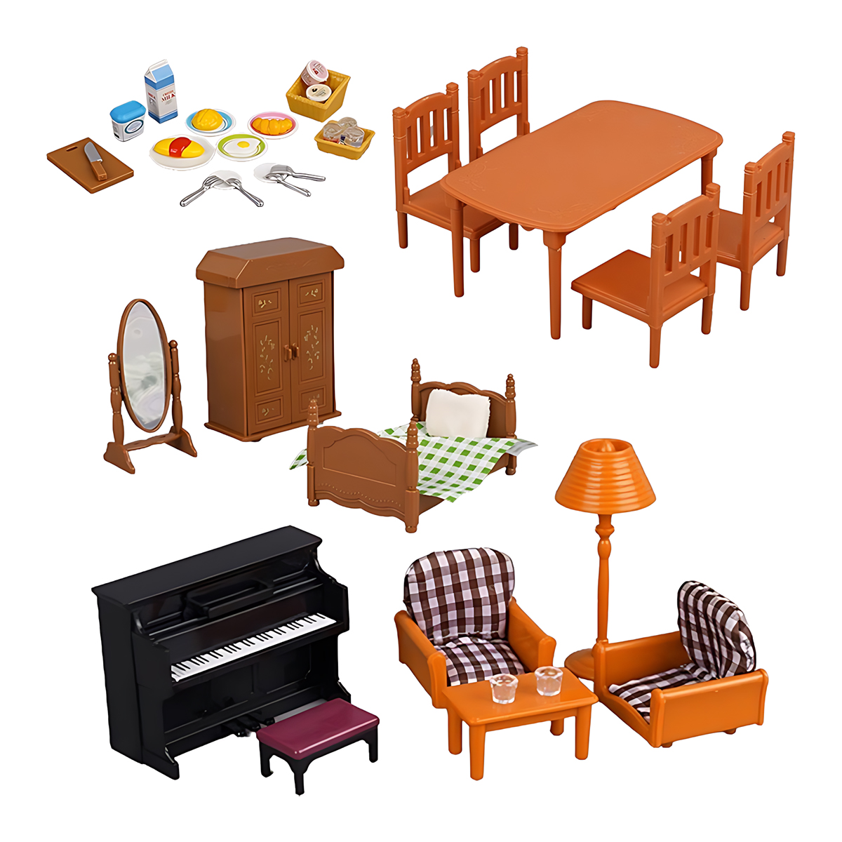 ミニチュア家具 1:12 ドールハウスキッチンリビングルーム - Kitchen Uncle のレビューと価格